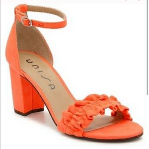 Orange open toe sandal